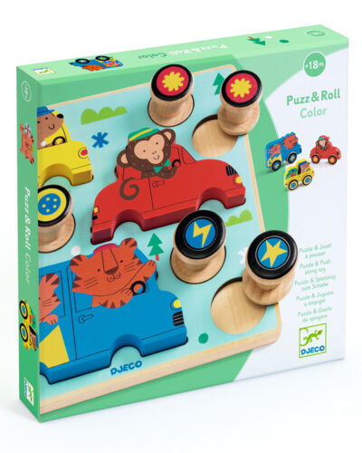 Djeco ξύλινα ενσφηνώματα που γίνονται κινούμενα παιχνίδια