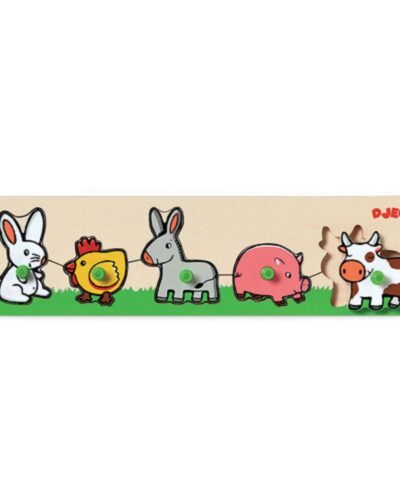 Djeco ξύλινα σφηνώματα Ζωάκια της φάρμας