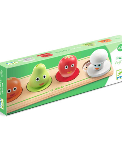 Djeco ξύλινο 3D παζλ - ενσφηνώματα για αναγνώριση χρωμάτων
