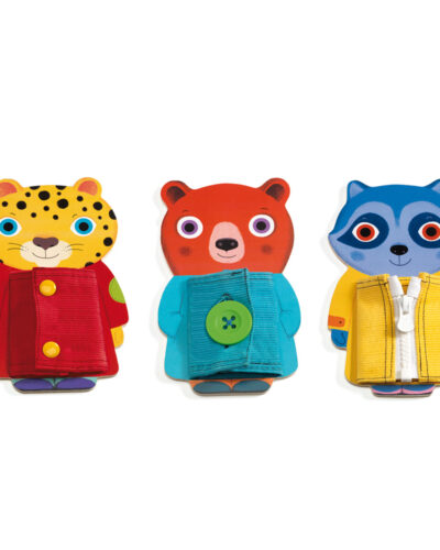 Djeco Eκπαιδ. παιχνίδι Μαθαίνω να ντύνω τα ζωάκια