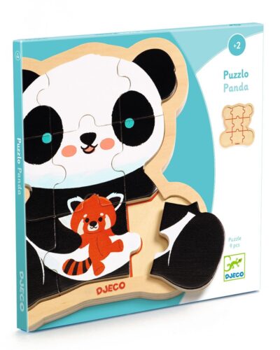 Djeco Ξύλινο παζλ Πάντα 9τεμ.