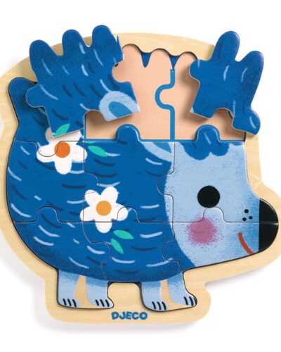 Djeco Ξύλινο παζλ Σκαντζόχοιρος 9τεμ.