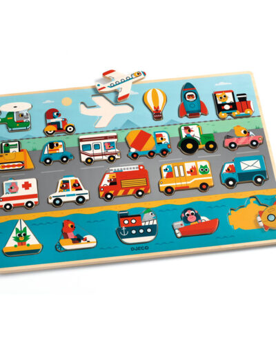 Djeco Ξύλινα σφηνώματα με 22 τεμάχια