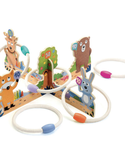 Djeco Παιχνίδι στόχου με κρίκους Ζωάκια