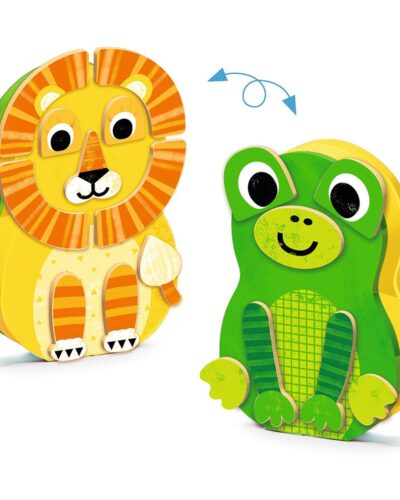 Djeco Μαγνητικό παιχνίδι σύνθεσης με ξύλινα μαγνητάκια Zanimals