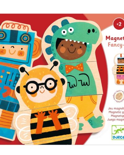 Djeco Ξύλινα μαγνητάκια Τρελές μεταμφιέσεις 24 τμχ.