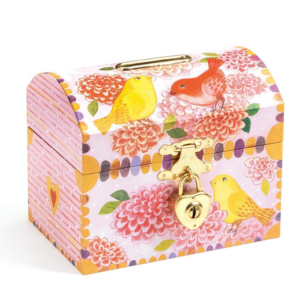 Djeco Ξύλινος κουμπαράς με κλειδαριά Djeco Ξύλινος κουμπαράς με κλειδαριά