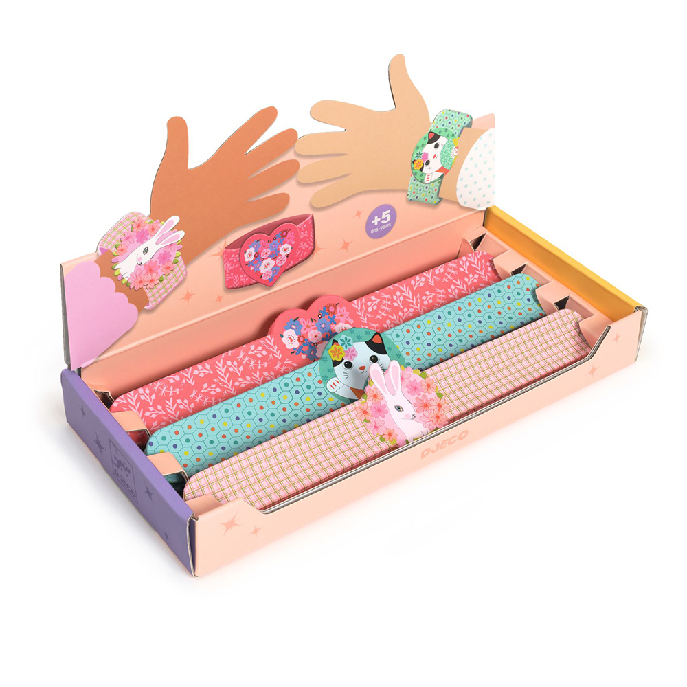 Djeco βραχιόλι slap καρδιά, γάτα ή λαγός (Επιλογή από 3 σχέδια)