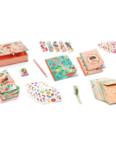 Djeco Σετ κουτί είδη γραφείου Εξωτικό καλοκαίρι - FSC MIX