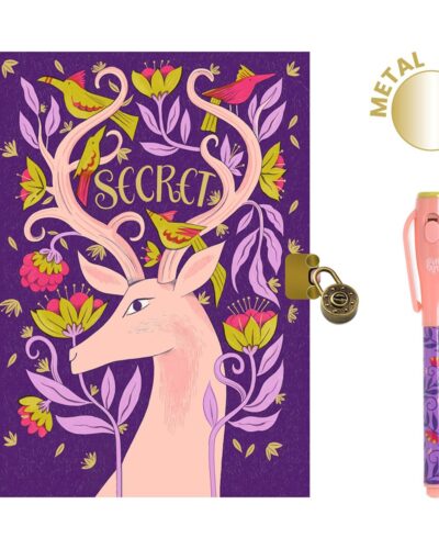 Djeco Ημερολόγιο με κλειδαριά και μαγικό μαρκαδόρο Ελάφι