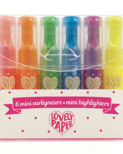 Djeco 6 μίνι Μαρκαδόροι Υπογράμμισης - highlighters