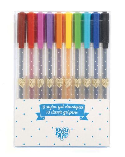 Djeco Στυλό Gel Κλασικές αποχρώσεις 10τμχ.