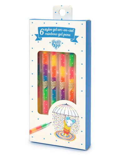 Djeco στυλό Gel χρώματα ουράνιου τόξου 6τμχ.