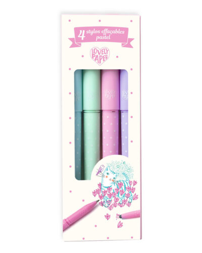 Djeco Στυλό που σβήνεται σε παστέλ αποχρώσεις 4τμχ.