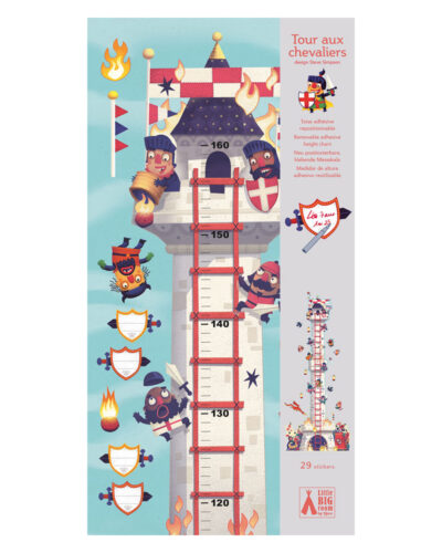 Djeco Αυτοκόλλητο αναστημόμετρο Ο πύργος των ιπποτών