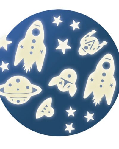 Djeco αυτοκόλλητα δωματίου φωσφοριζέ  Διάστημα 62 τεμ.