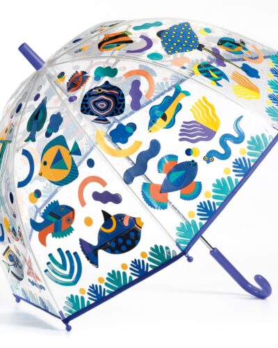 Djeco Παιδική Ομπρέλα που αλλάζει χρώμα ‘Ψαράκια’ 68εκ.