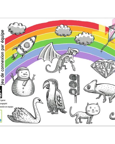 Djeco Επιτραπέζιο με κάρτες Συνδυασμός Χρωμάτων