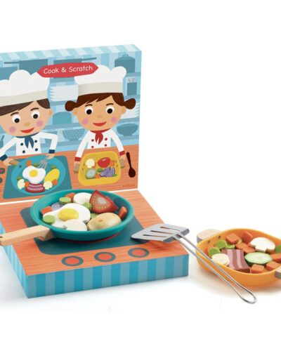 Djeco ξύλινο παιχνίδι ρόλων Μαγειρική με τηγάνι