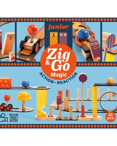 Djeco Κατασκευή Ντόμινο Zig & Go 43τεμ.