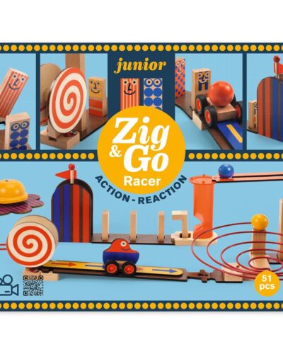 Djeco Κατασκευή Ντόμινο Zig & Go 51τεμ.
