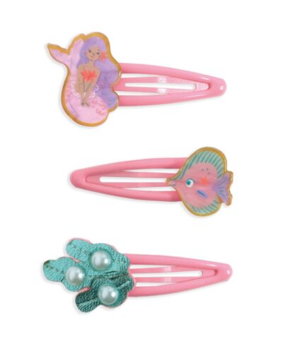 Djeco κλιπ μαλλιών γοργόνα-βυθός ροζ