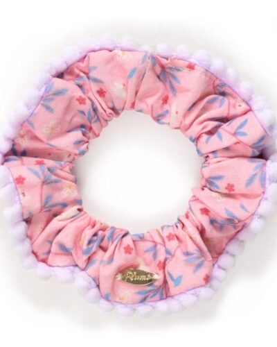 Djeco λαστιχάκι μαλλιών scrunchie ροζ κήπος