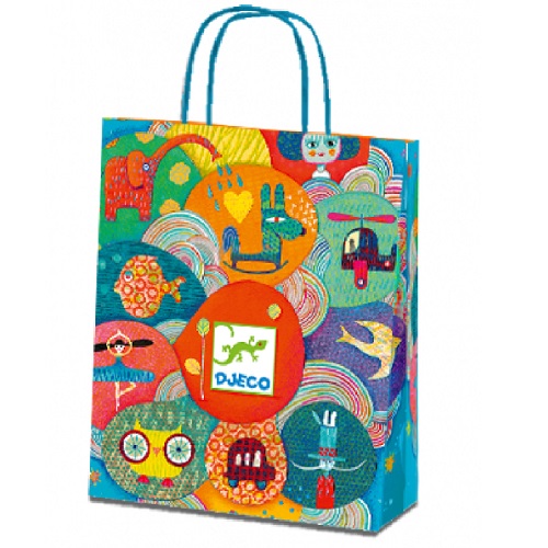 Djeco Χαρτοσακούλα μικρή 22x10x26 – FSC MIX