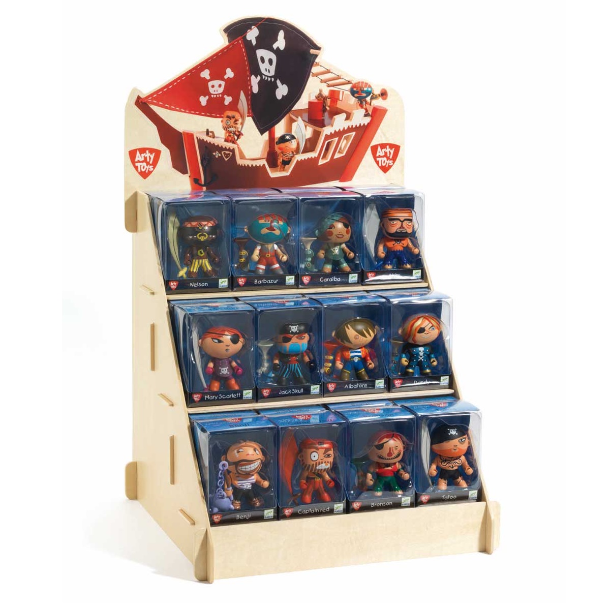 Djeco κενό σταντ για φιγούρες Πειρατή. (Δωρεάν με αγορά 48 τεμαχίων φιγούρες)