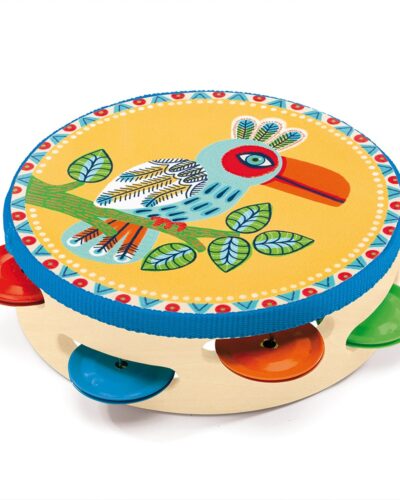 Djeco Ταμπουρίνο Παπαγάλος 15,5εκ.