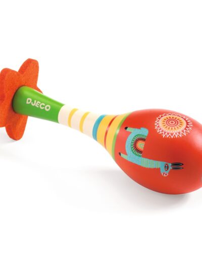 Djeco Μαράκα πολύχρωμη 16,5 εκ. (Διατίθεται σε display 9 τεμαχίων)