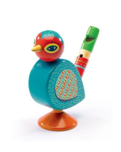 Djeco Σφυρίχτρα ξύλινη Πουλάκι. (Διατίθεται σε display 9 τεμαχίων)