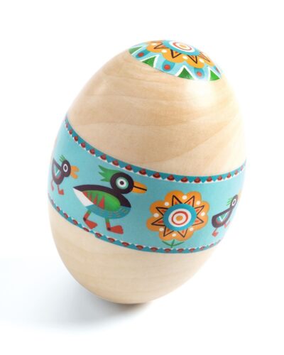 Djeco Μαράκα ξύλινο Αυγό (Διατίθεται σε display 9 τεμαχίων)
