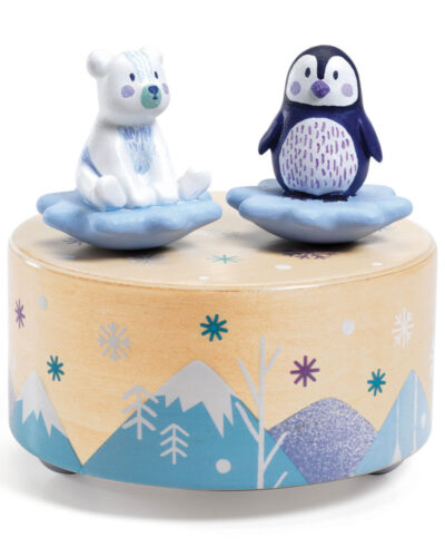 Djeco Μαγνητικό μουσικό κουτί Χορός Αρκουδάκι - Πιγκουίνος