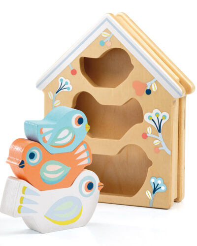 Djeco Ξύλινα σφηνώματα τρισδιάστατα Σπιτάκι πουλιών