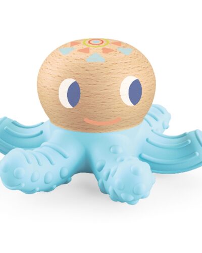 Djeco βρεφικό μασητικό οδοντοφυίας (ξύλο-σιλικόνη) Χταπόδι