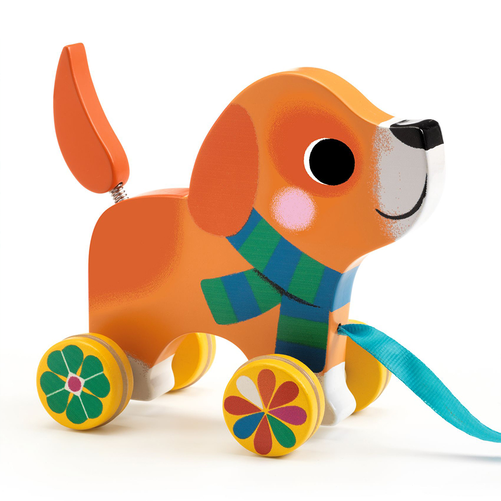 Djeco Ξύλινη τρεχαλίτσα σκυλάκι