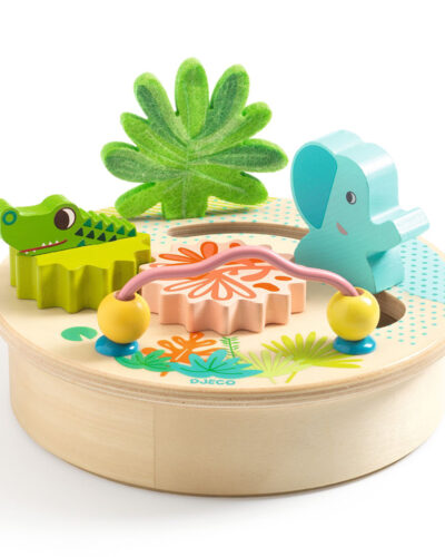 Djeco μίνι ξύλινο παιχνίδι λεπτής κινητικότητας με άσκηση προγραφής