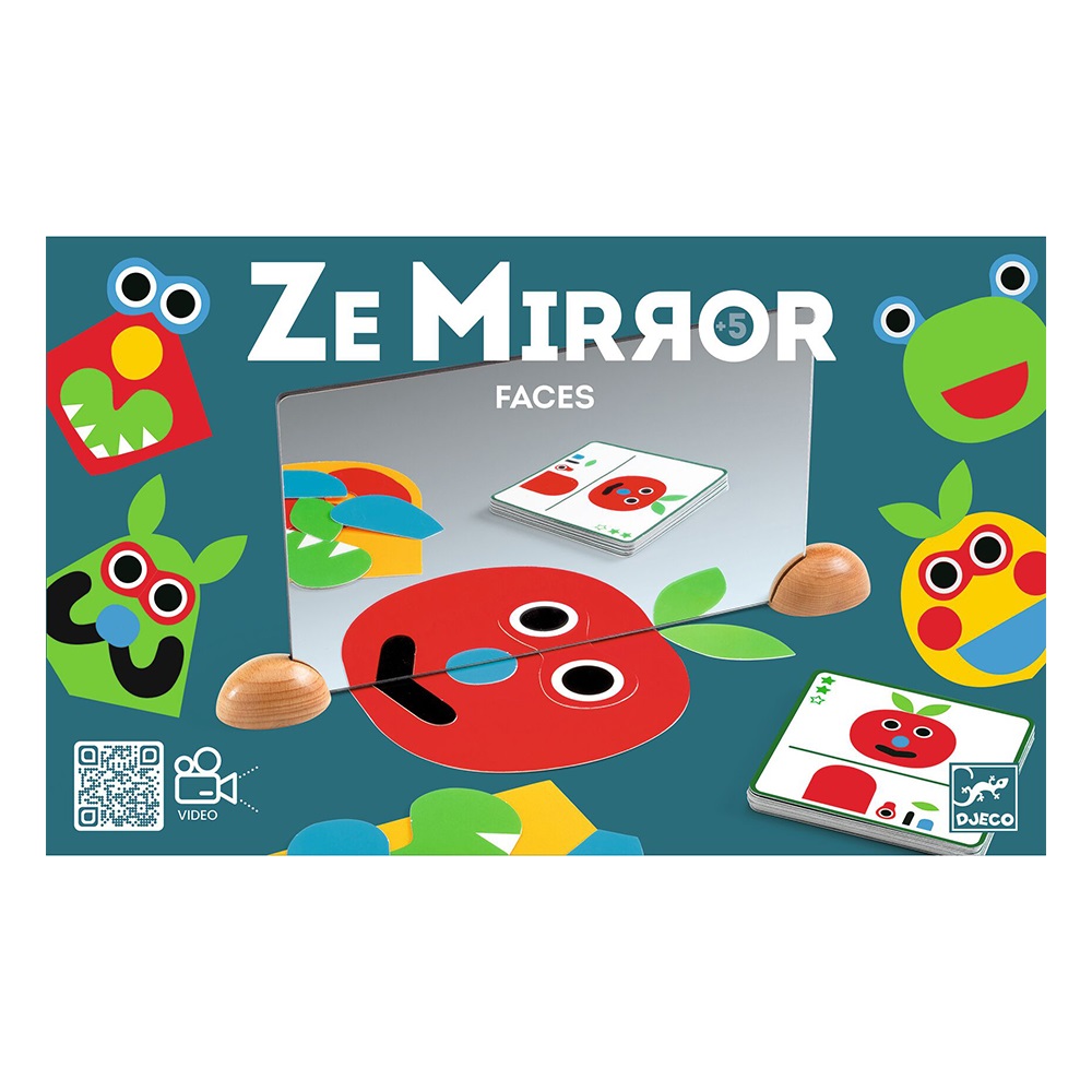 Djeco παιχνίδι σύνθεσης εικόνας με καθρέφτη Φατσούλες Djeco παιχνίδι σύνθεσης εικόνας με καθρέφτη Φατσούλες