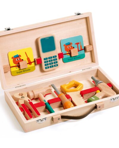 Djeco παιχνίδι ρόλων Βαλιτσάκι μάστορα με ξύλινα εργαλεία