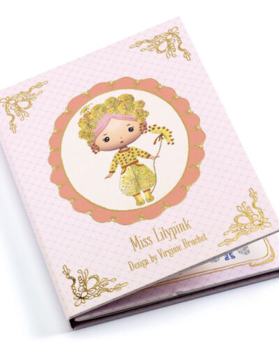 Djeco Αυτοκόλλητα επανατοποθετούμενα με 4 καρτες Miss Lilypink