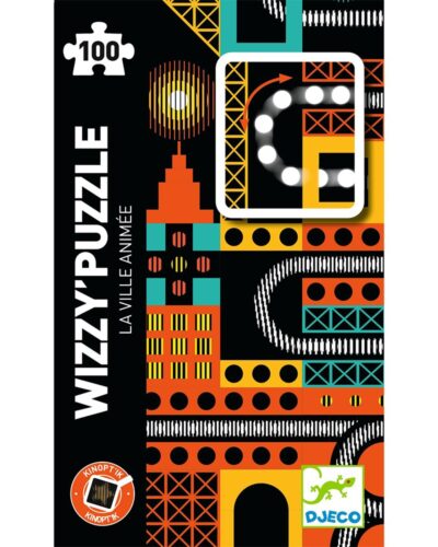 Djeco Παζλ Twist με εφέ κίνησης H πόλη που δεν κοιμάται ποτέ 100τμχ.