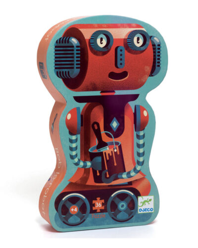 Djeco Παζλ σε σχηματικό κουτί 36 τεμ. Ο Μπομπ το ρομπότ