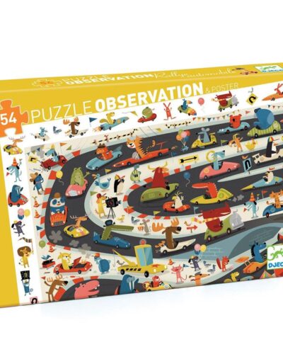 Djeco Παζλ παρατήρησης 54 τεμ. Ράλι αυτοκινήτου