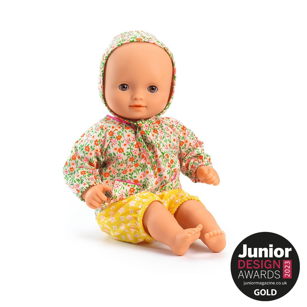 Djeco Κούκλα μωρό βινυλίου Flora 32εκ. Djeco Κούκλα μωρό βινυλίου Flora 32εκ.