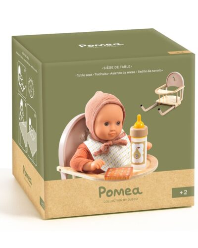 Djeco αξεσουάρ για κούκλα ξύλινο Καρεκλάκι φαγητού