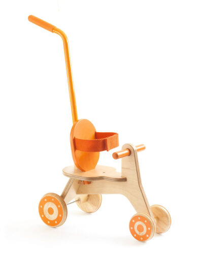 Djeco ξύλινο τρίκυκλο κούκλας σπρωχτό
