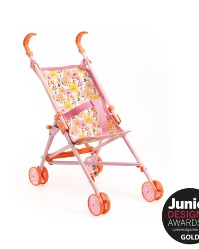 Djeco Καρότσι κούκλας σπαστό Λουλούδια