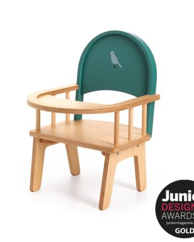 Djeco αξεσουάρ για κούκλα ξύλινο Καρεκλάκι φαγητού