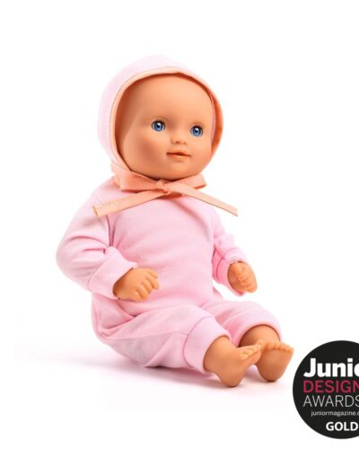 Djeco Κούκλα μωρό βινυλίου Lilas Rose 32εκ.